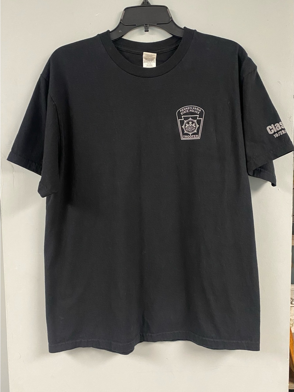 Pennsylvania State Police Trooper Class 155 Gilden T-Shirt Size Large Black